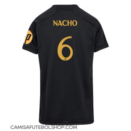 Camisa de time de futebol Real Madrid Nacho Fernandez #6 Replicas 3º Equipamento Feminina 2023-24 Manga Curta